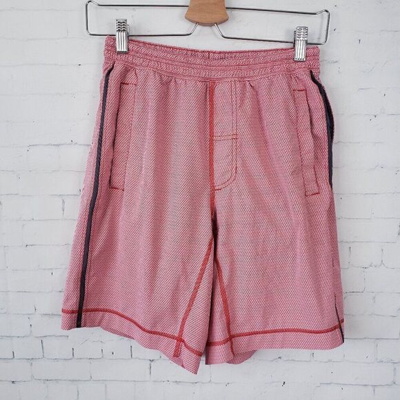 Lululemon Pace Breaker Short 9" Inch Mens Size S Red White Check Lined Running - Picture 2 of 8